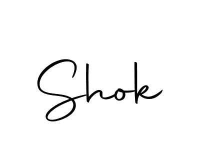 Create a beautiful signature design for name Shok. With this signature (Autography-DOLnW) fonts, you can make a handwritten signature for free. Shok signature style 10 images and pictures png