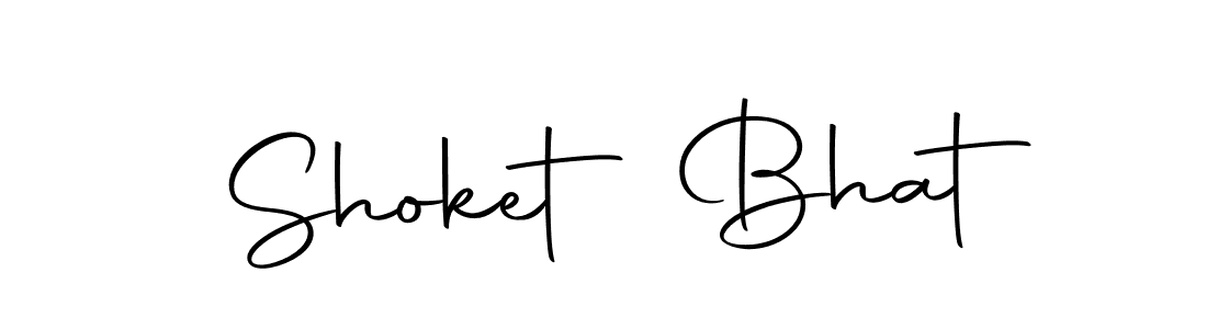 You should practise on your own different ways (Autography-DOLnW) to write your name (Shoket Bhat) in signature. don't let someone else do it for you. Shoket Bhat signature style 10 images and pictures png