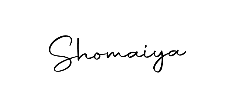 Design your own signature with our free online signature maker. With this signature software, you can create a handwritten (Autography-DOLnW) signature for name Shomaiya. Shomaiya signature style 10 images and pictures png
