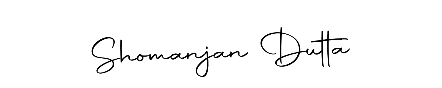 Design your own signature with our free online signature maker. With this signature software, you can create a handwritten (Autography-DOLnW) signature for name Shomanjan Dutta. Shomanjan Dutta signature style 10 images and pictures png