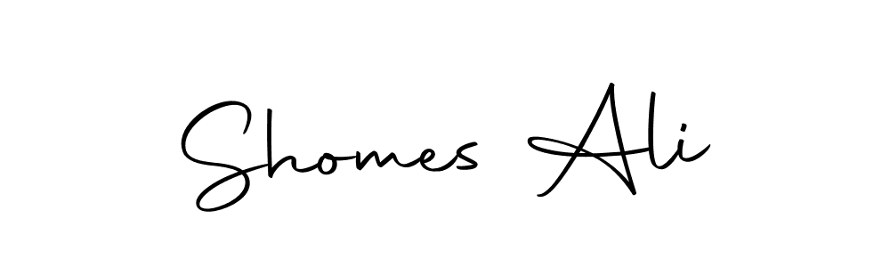 Make a beautiful signature design for name Shomes Ali. With this signature (Autography-DOLnW) style, you can create a handwritten signature for free. Shomes Ali signature style 10 images and pictures png