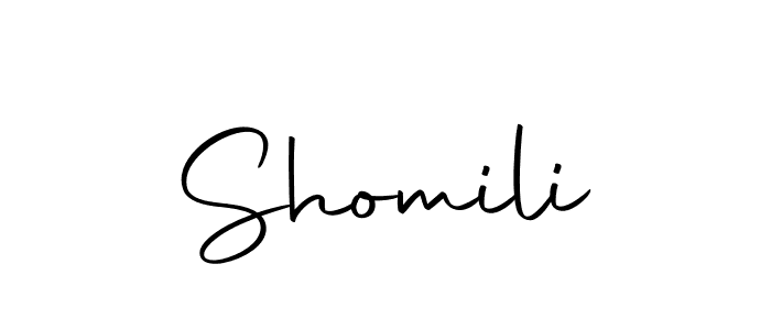 Make a beautiful signature design for name Shomili. Use this online signature maker to create a handwritten signature for free. Shomili signature style 10 images and pictures png