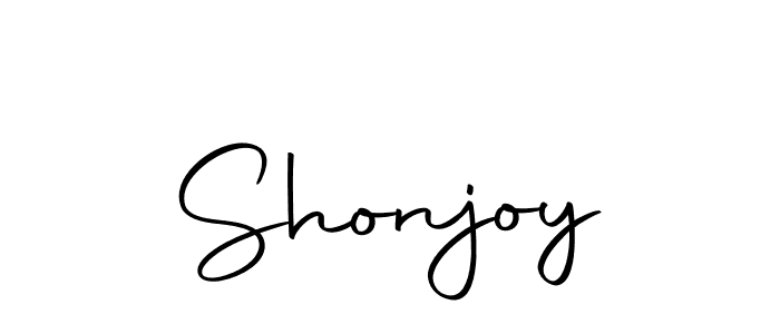 Use a signature maker to create a handwritten signature online. With this signature software, you can design (Autography-DOLnW) your own signature for name Shonjoy. Shonjoy signature style 10 images and pictures png