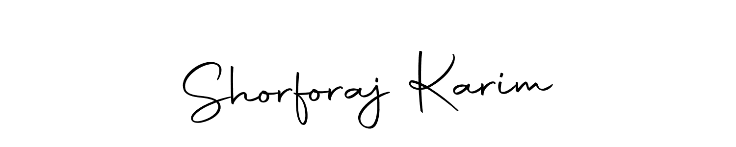 Shorforaj Karim stylish signature style. Best Handwritten Sign (Autography-DOLnW) for my name. Handwritten Signature Collection Ideas for my name Shorforaj Karim. Shorforaj Karim signature style 10 images and pictures png