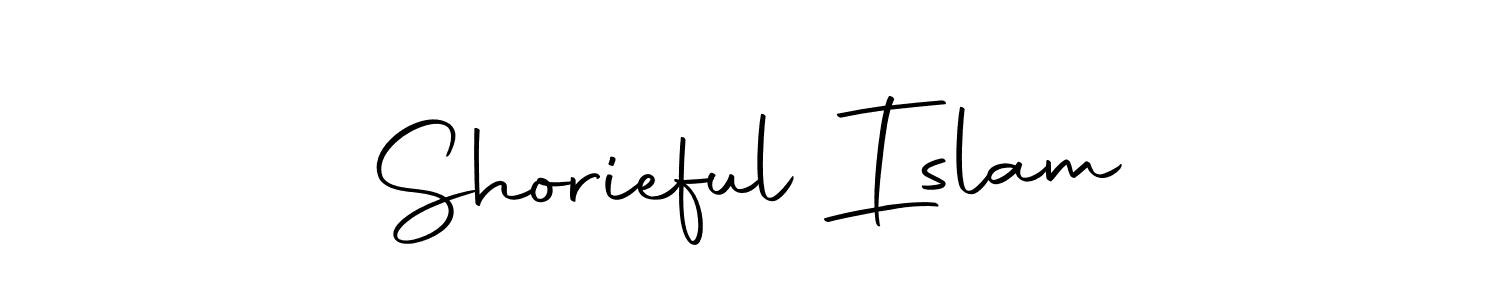 Design your own signature with our free online signature maker. With this signature software, you can create a handwritten (Autography-DOLnW) signature for name Shorieful Islam. Shorieful Islam signature style 10 images and pictures png