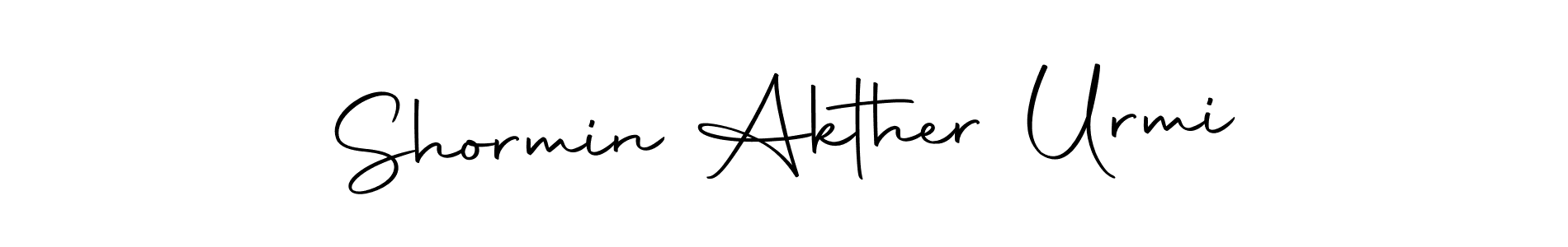 Design your own signature with our free online signature maker. With this signature software, you can create a handwritten (Autography-DOLnW) signature for name Shormin Akther Urmi. Shormin Akther Urmi signature style 10 images and pictures png