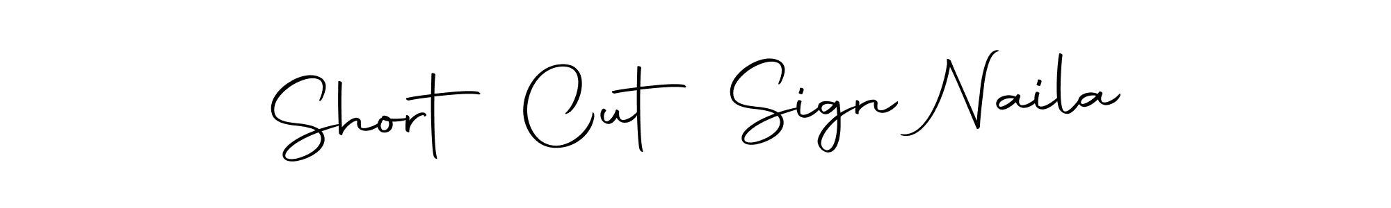 Make a short Short Cut Sign Naila signature style. Manage your documents anywhere anytime using Autography-DOLnW. Create and add eSignatures, submit forms, share and send files easily. Short Cut Sign Naila signature style 10 images and pictures png