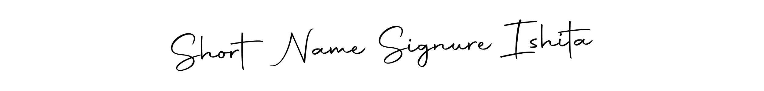 How to make Short Name Signure Ishita name signature. Use Autography-DOLnW style for creating short signs online. This is the latest handwritten sign. Short Name Signure Ishita signature style 10 images and pictures png