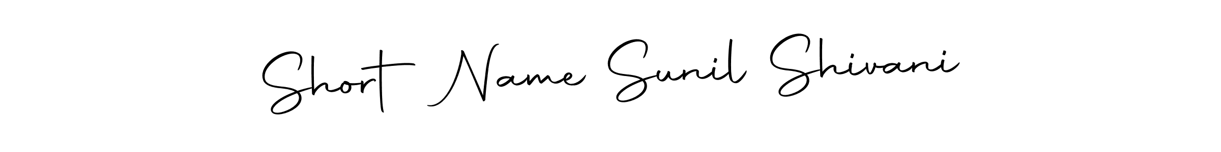 Also we have Short Name Sunil Shivani name is the best signature style. Create professional handwritten signature collection using Autography-DOLnW autograph style. Short Name Sunil Shivani signature style 10 images and pictures png