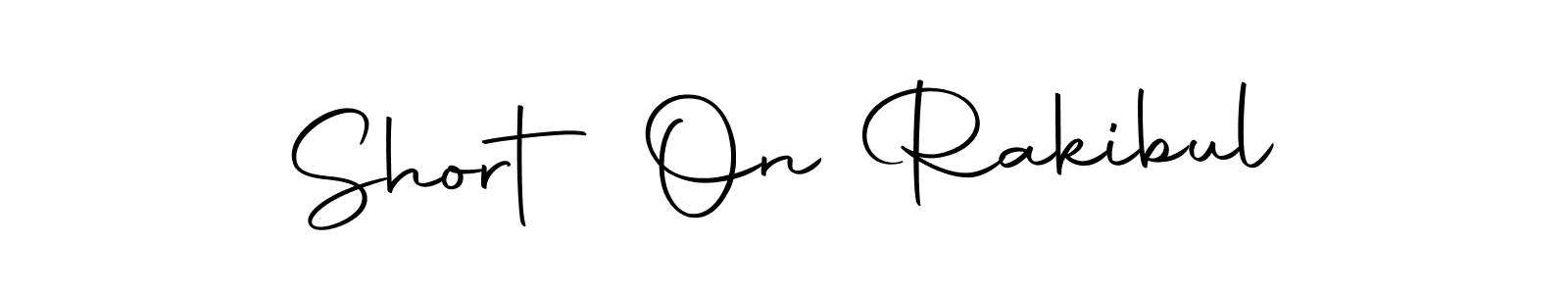 Use a signature maker to create a handwritten signature online. With this signature software, you can design (Autography-DOLnW) your own signature for name Short On Rakibul. Short On Rakibul signature style 10 images and pictures png