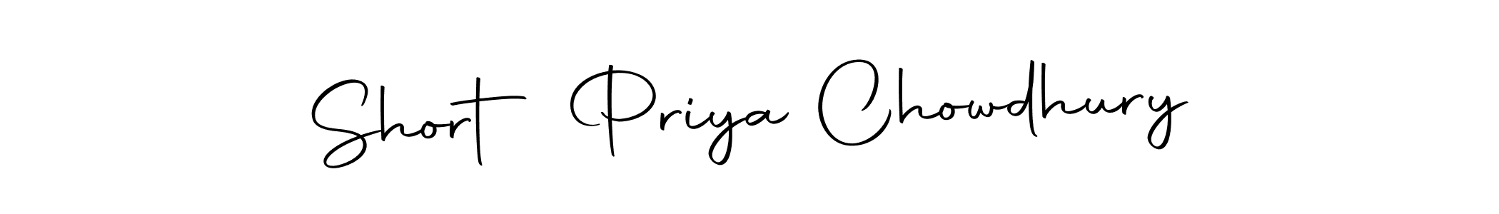 Use a signature maker to create a handwritten signature online. With this signature software, you can design (Autography-DOLnW) your own signature for name Short Priya Chowdhury. Short Priya Chowdhury signature style 10 images and pictures png