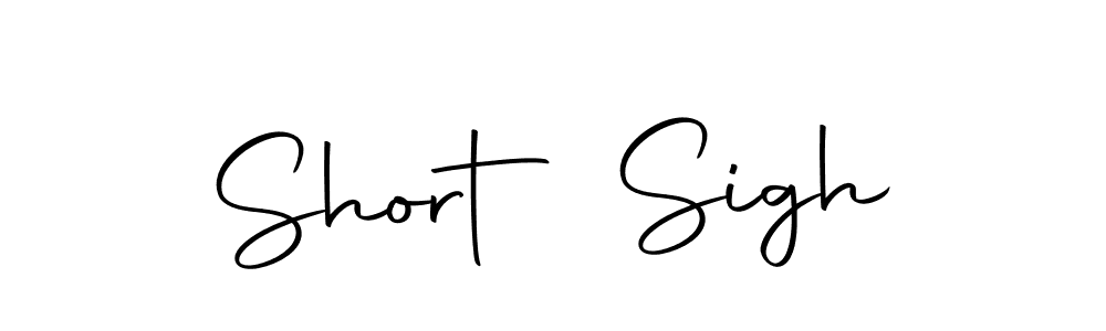 Short Sigh stylish signature style. Best Handwritten Sign (Autography-DOLnW) for my name. Handwritten Signature Collection Ideas for my name Short Sigh. Short Sigh signature style 10 images and pictures png