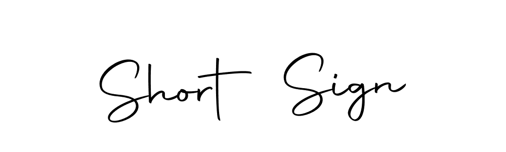 Make a beautiful signature design for name Short Sign. With this signature (Autography-DOLnW) style, you can create a handwritten signature for free. Short Sign signature style 10 images and pictures png
