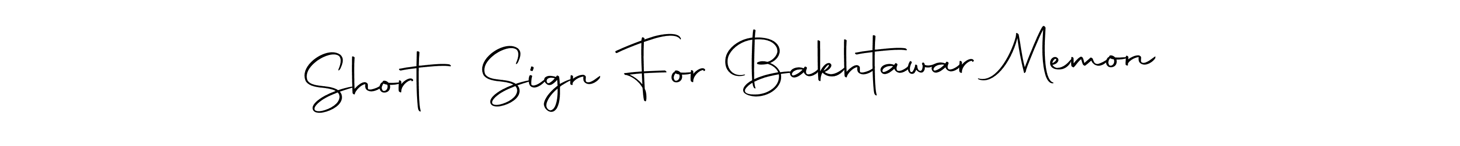 Autography-DOLnW is a professional signature style that is perfect for those who want to add a touch of class to their signature. It is also a great choice for those who want to make their signature more unique. Get Short Sign For Bakhtawar Memon name to fancy signature for free. Short Sign For Bakhtawar Memon signature style 10 images and pictures png