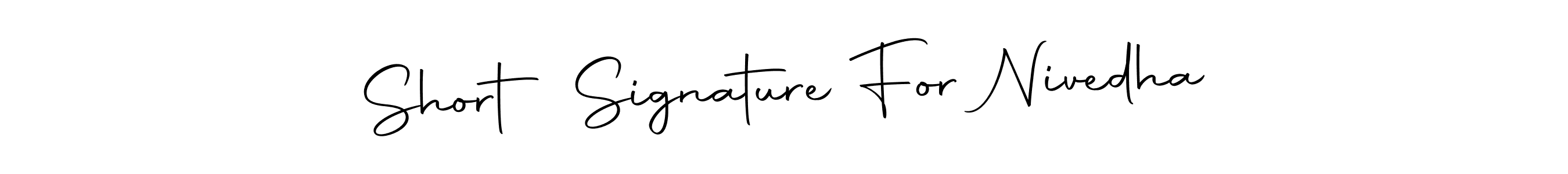 Make a beautiful signature design for name Short Signature For Nivedha. Use this online signature maker to create a handwritten signature for free. Short Signature For Nivedha signature style 10 images and pictures png