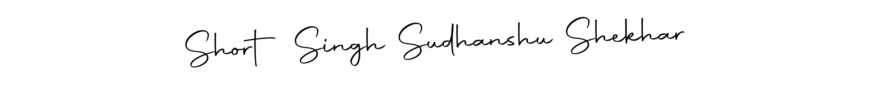 Use a signature maker to create a handwritten signature online. With this signature software, you can design (Autography-DOLnW) your own signature for name Short Singh Sudhanshu Shekhar. Short Singh Sudhanshu Shekhar signature style 10 images and pictures png