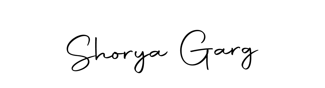 Create a beautiful signature design for name Shorya Garg. With this signature (Autography-DOLnW) fonts, you can make a handwritten signature for free. Shorya Garg signature style 10 images and pictures png