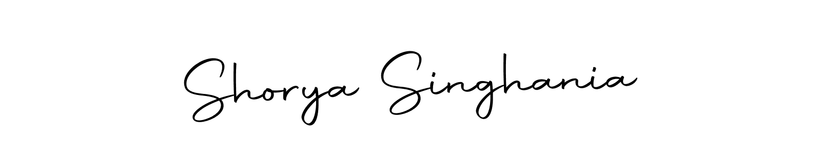 Use a signature maker to create a handwritten signature online. With this signature software, you can design (Autography-DOLnW) your own signature for name Shorya Singhania. Shorya Singhania signature style 10 images and pictures png