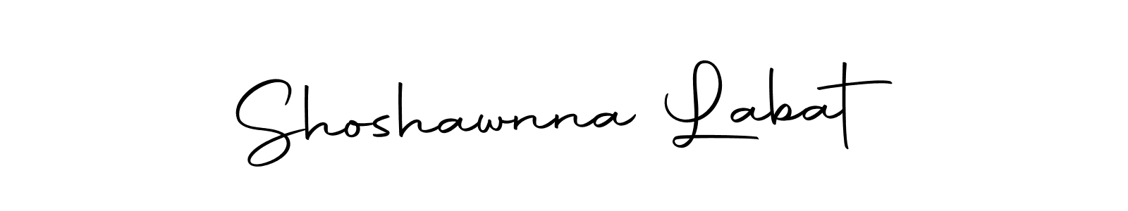 Make a beautiful signature design for name Shoshawnna Labat. With this signature (Autography-DOLnW) style, you can create a handwritten signature for free. Shoshawnna Labat signature style 10 images and pictures png