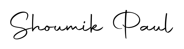 The Autography-DOLnW font gives name Shoumik Paul a signature that looks effortless yet distinguished. Download high-res PNG instantly. Shoumik Paul signature style 10 images and pictures png