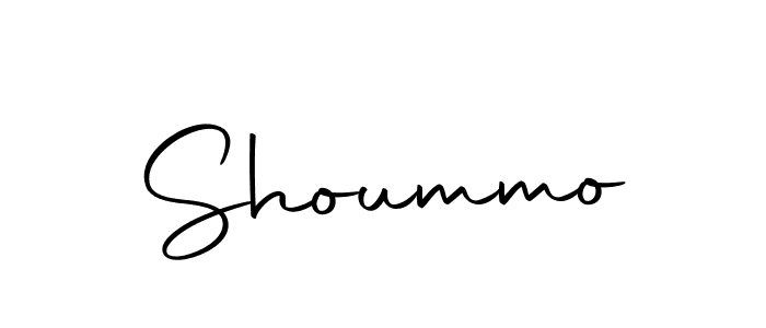 Design your own signature with our free online signature maker. With this signature software, you can create a handwritten (Autography-DOLnW) signature for name Shoummo. Shoummo signature style 10 images and pictures png
