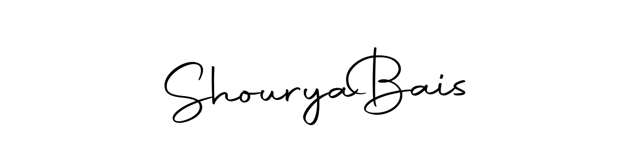 How to make Shourya  Bais name signature. Use Autography-DOLnW style for creating short signs online. This is the latest handwritten sign. Shourya  Bais signature style 10 images and pictures png