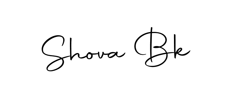 How to make Shova Bk signature? Autography-DOLnW is a professional autograph style. Create handwritten signature for Shova Bk name. Shova Bk signature style 10 images and pictures png
