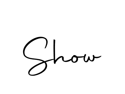 Make a beautiful signature design for name Show. With this signature (Autography-DOLnW) style, you can create a handwritten signature for free. Show signature style 10 images and pictures png