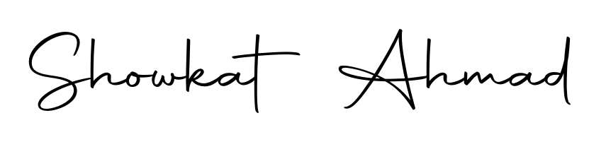Showkat Ahmad stylish signature style. Best Handwritten Sign (Autography-DOLnW) for my name. Handwritten Signature Collection Ideas for my name Showkat Ahmad. Showkat Ahmad signature style 10 images and pictures png