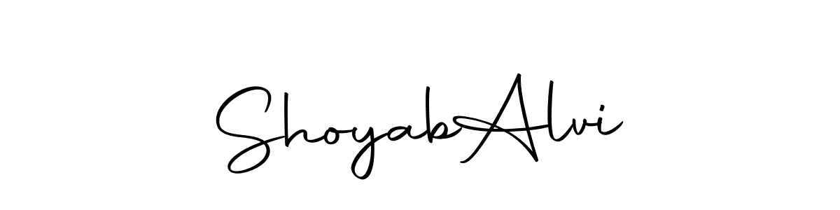 Make a short Shoyab  Alvi signature style. Manage your documents anywhere anytime using Autography-DOLnW. Create and add eSignatures, submit forms, share and send files easily. Shoyab  Alvi signature style 10 images and pictures png