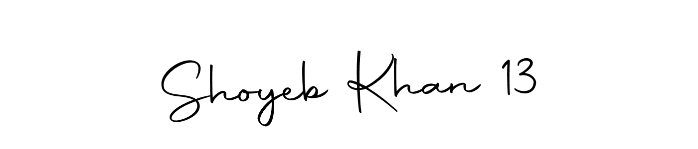 Design your own signature with our free online signature maker. With this signature software, you can create a handwritten (Autography-DOLnW) signature for name Shoyeb Khan 13. Shoyeb Khan 13 signature style 10 images and pictures png