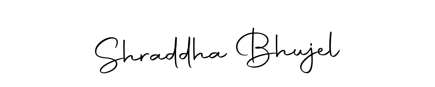 Make a short Shraddha Bhujel signature style. Manage your documents anywhere anytime using Autography-DOLnW. Create and add eSignatures, submit forms, share and send files easily. Shraddha Bhujel signature style 10 images and pictures png