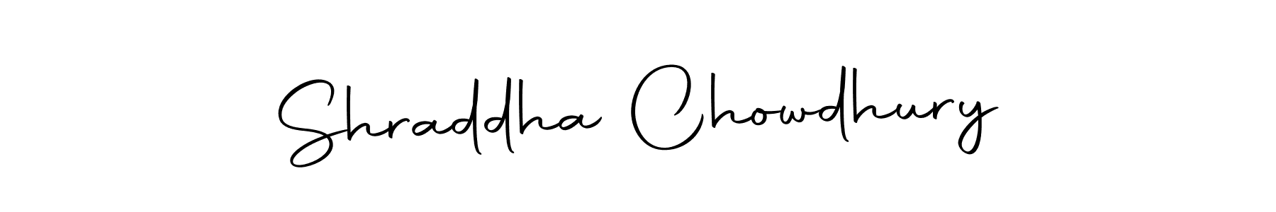 Create a beautiful signature design for name Shraddha Chowdhury. With this signature (Autography-DOLnW) fonts, you can make a handwritten signature for free. Shraddha Chowdhury signature style 10 images and pictures png