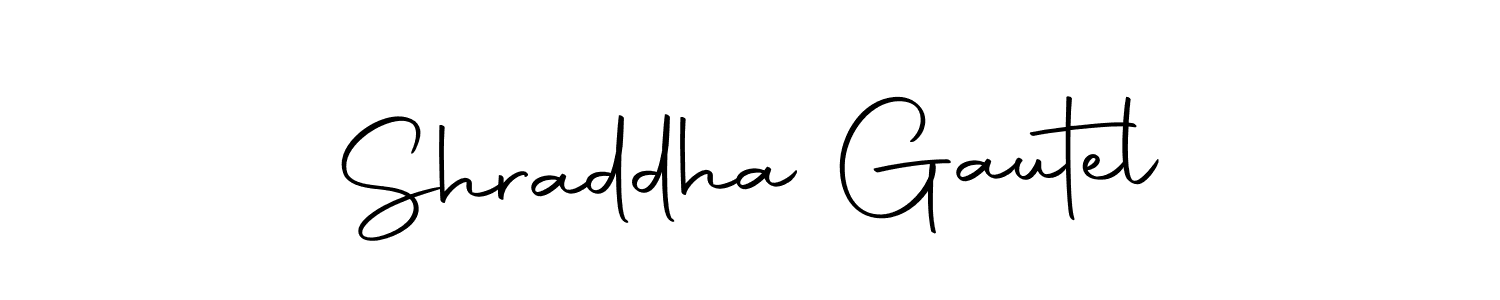 Design your own signature with our free online signature maker. With this signature software, you can create a handwritten (Autography-DOLnW) signature for name Shraddha Gautel. Shraddha Gautel signature style 10 images and pictures png