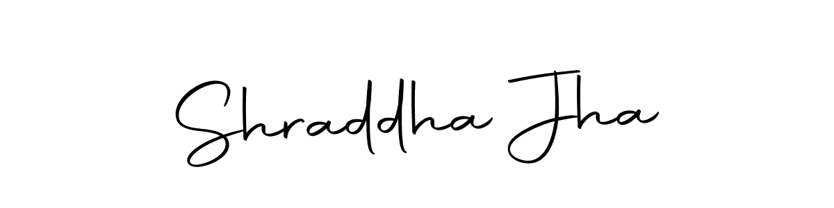 How to make Shraddha Jha name signature. Use Autography-DOLnW style for creating short signs online. This is the latest handwritten sign. Shraddha Jha signature style 10 images and pictures png