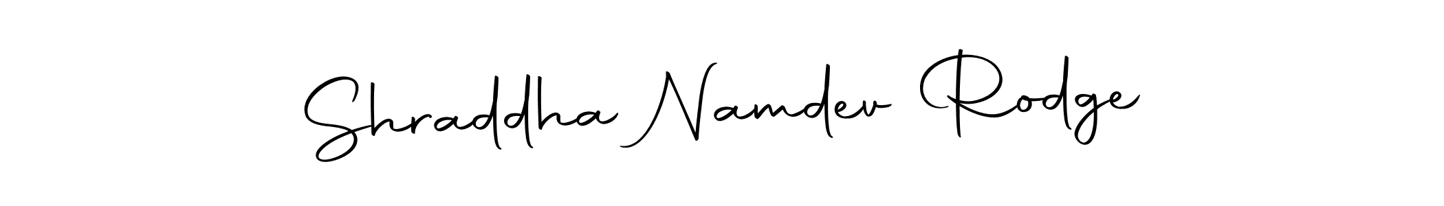 Make a beautiful signature design for name Shraddha Namdev Rodge. With this signature (Autography-DOLnW) style, you can create a handwritten signature for free. Shraddha Namdev Rodge signature style 10 images and pictures png