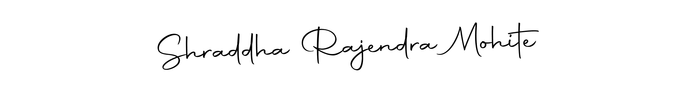 Make a beautiful signature design for name Shraddha Rajendra Mohite. Use this online signature maker to create a handwritten signature for free. Shraddha Rajendra Mohite signature style 10 images and pictures png