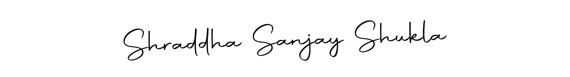 Make a beautiful signature design for name Shraddha Sanjay Shukla. Use this online signature maker to create a handwritten signature for free. Shraddha Sanjay Shukla signature style 10 images and pictures png