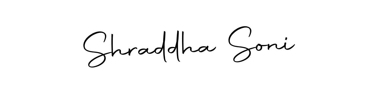 Use a signature maker to create a handwritten signature online. With this signature software, you can design (Autography-DOLnW) your own signature for name Shraddha Soni. Shraddha Soni signature style 10 images and pictures png