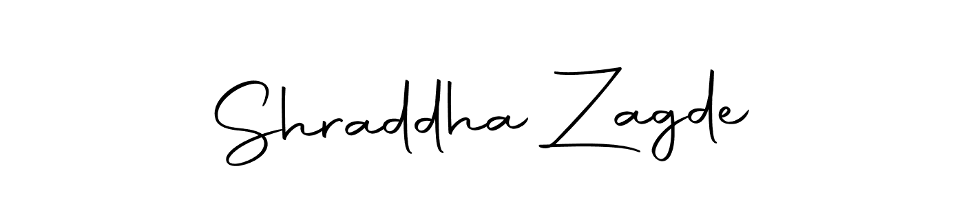 Create a beautiful signature design for name Shraddha Zagde. With this signature (Autography-DOLnW) fonts, you can make a handwritten signature for free. Shraddha Zagde signature style 10 images and pictures png
