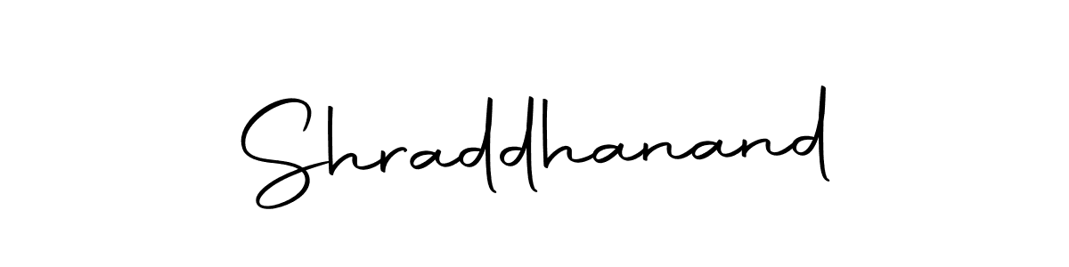 Create a beautiful signature design for name Shraddhanand. With this signature (Autography-DOLnW) fonts, you can make a handwritten signature for free. Shraddhanand signature style 10 images and pictures png