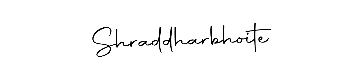 Use a signature maker to create a handwritten signature online. With this signature software, you can design (Autography-DOLnW) your own signature for name Shraddharbhoite. Shraddharbhoite signature style 10 images and pictures png
