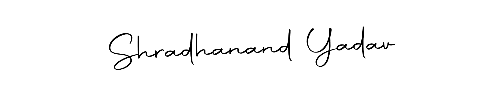 if you are searching for the best signature style for your name Shradhanand Yadav. so please give up your signature search. here we have designed multiple signature styles  using Autography-DOLnW. Shradhanand Yadav signature style 10 images and pictures png