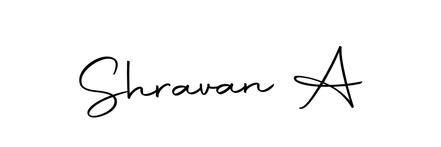 Make a beautiful signature design for name Shravan A. With this signature (Autography-DOLnW) style, you can create a handwritten signature for free. Shravan A signature style 10 images and pictures png