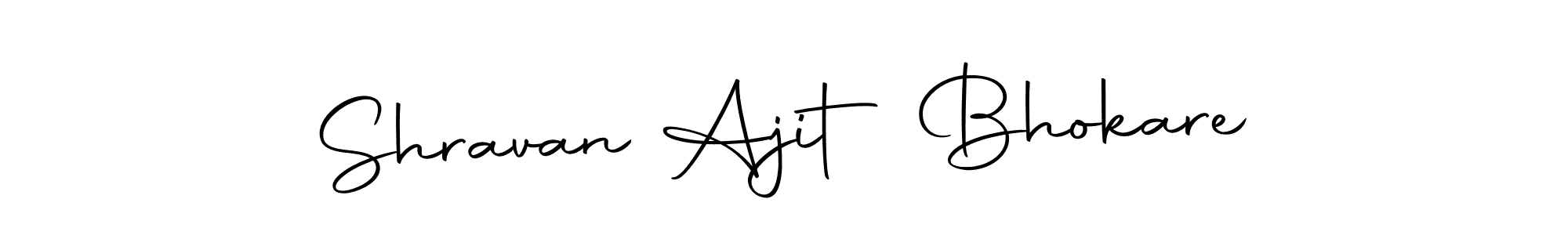 How to make Shravan Ajit Bhokare name signature. Use Autography-DOLnW style for creating short signs online. This is the latest handwritten sign. Shravan Ajit Bhokare signature style 10 images and pictures png