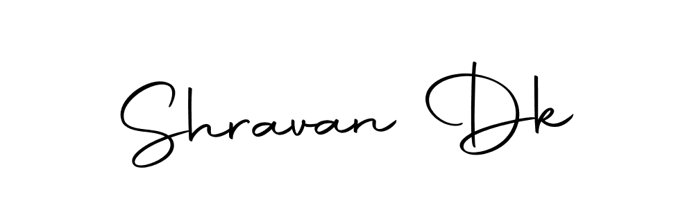 Create a beautiful signature design for name Shravan Dk. With this signature (Autography-DOLnW) fonts, you can make a handwritten signature for free. Shravan Dk signature style 10 images and pictures png