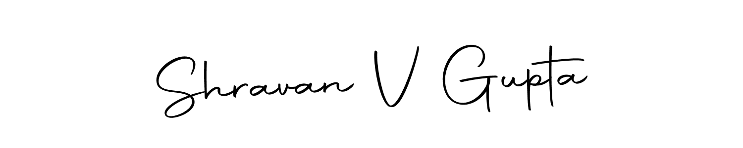 How to make Shravan V Gupta signature? Autography-DOLnW is a professional autograph style. Create handwritten signature for Shravan V Gupta name. Shravan V Gupta signature style 10 images and pictures png