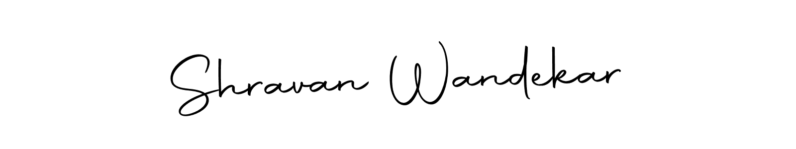 Autography-DOLnW is a professional signature style that is perfect for those who want to add a touch of class to their signature. It is also a great choice for those who want to make their signature more unique. Get Shravan Wandekar name to fancy signature for free. Shravan Wandekar signature style 10 images and pictures png
