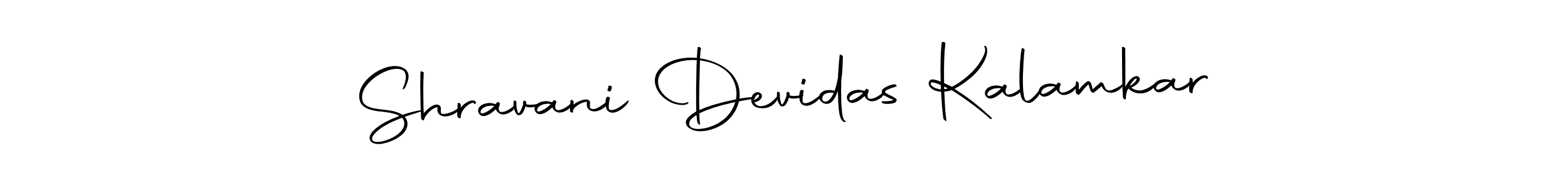 Create a beautiful signature design for name Shravani Devidas Kalamkar. With this signature (Autography-DOLnW) fonts, you can make a handwritten signature for free. Shravani Devidas Kalamkar signature style 10 images and pictures png