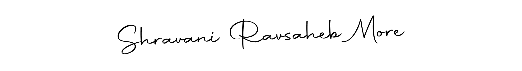Design your own signature with our free online signature maker. With this signature software, you can create a handwritten (Autography-DOLnW) signature for name Shravani Ravsaheb More. Shravani Ravsaheb More signature style 10 images and pictures png